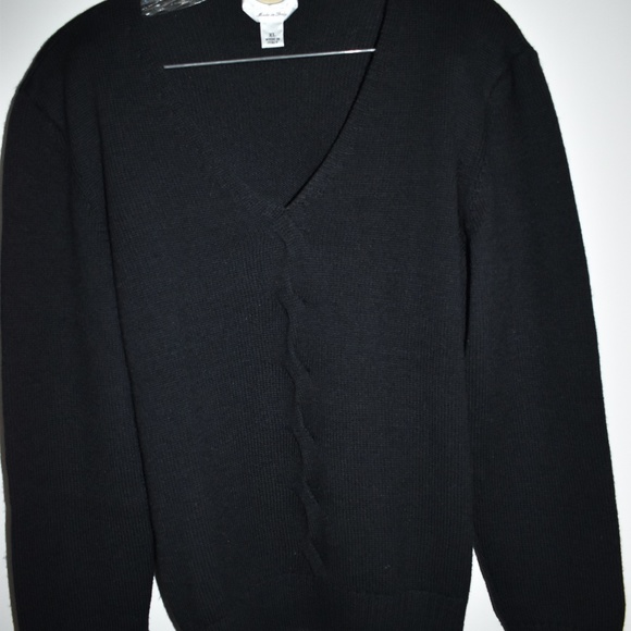 Talbot Black Cashmere & Wool Sweater - XL - Picture 3 of 4